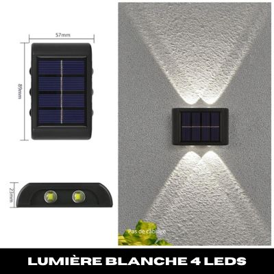 luminaire extérieur solaire 4 leds