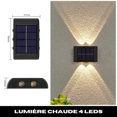 luminaire extérieur solaire chaud