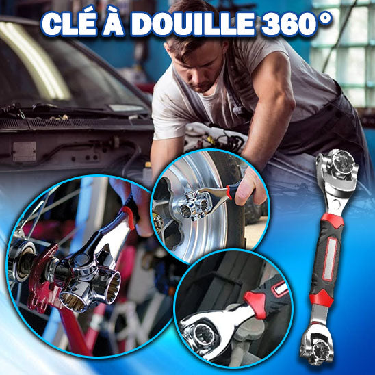 clé à douille dans garage