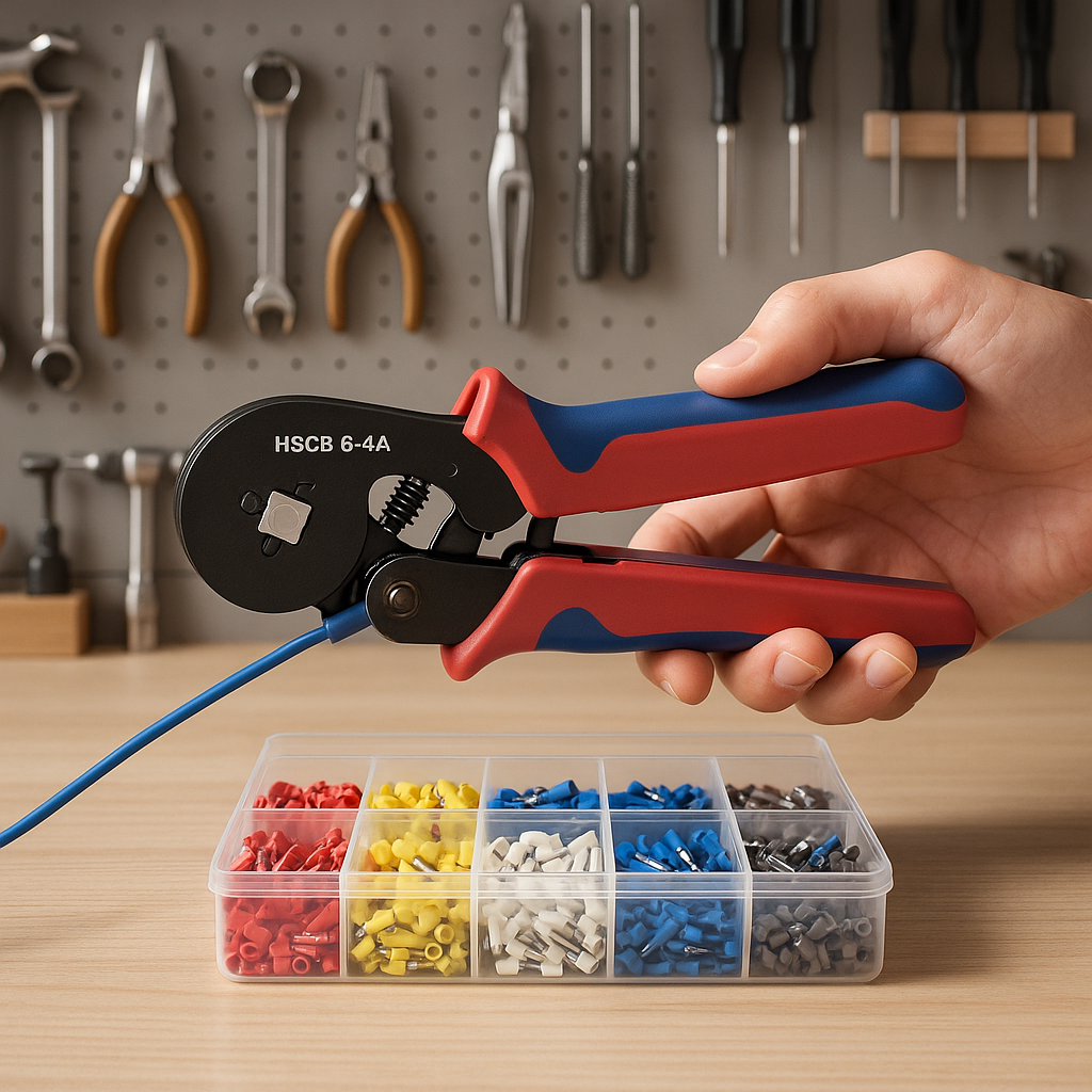 pince a sertir modele avec boite connexion